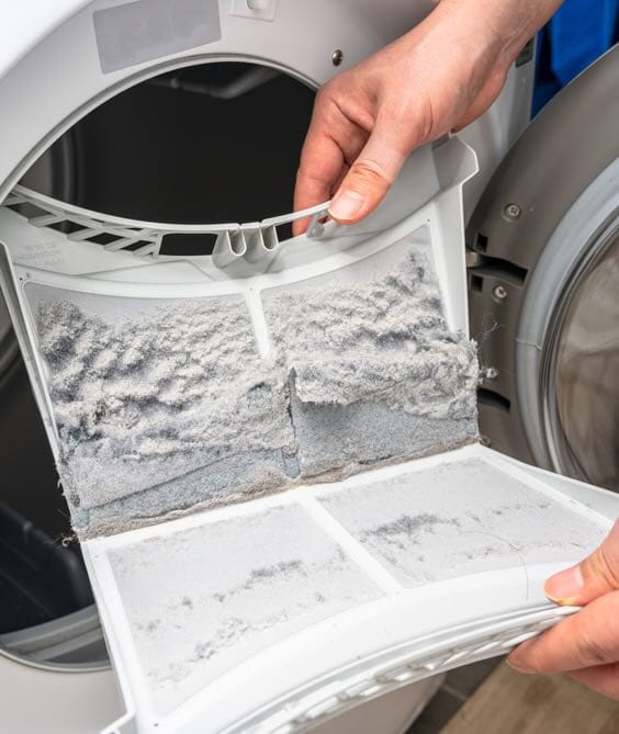 16f4abdryer vent cleaning signs